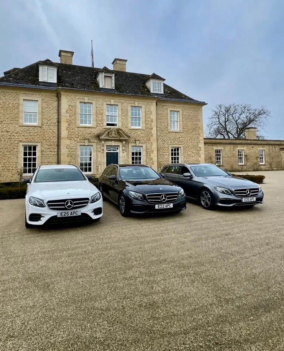Fleet of Mercedes used by Aston Parker