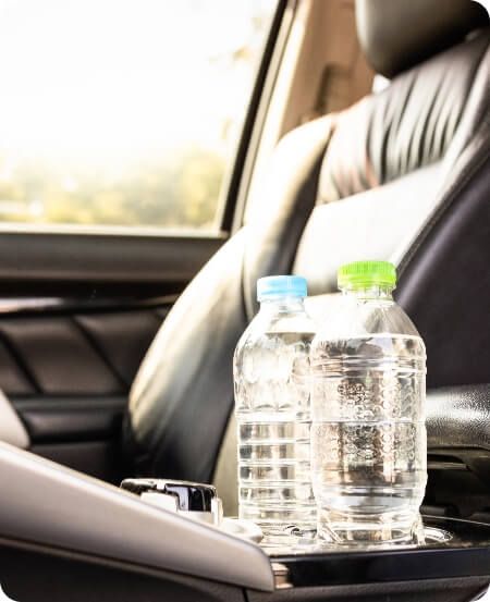 Complimentary refreshments available from Aston Parker executive transfers