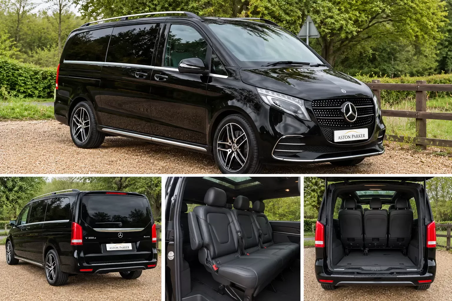 Mercedes V-Class: Suitable for up to 7 passengers with a recommended luggage allowance of 7x suitcases and 7x cabin cases.